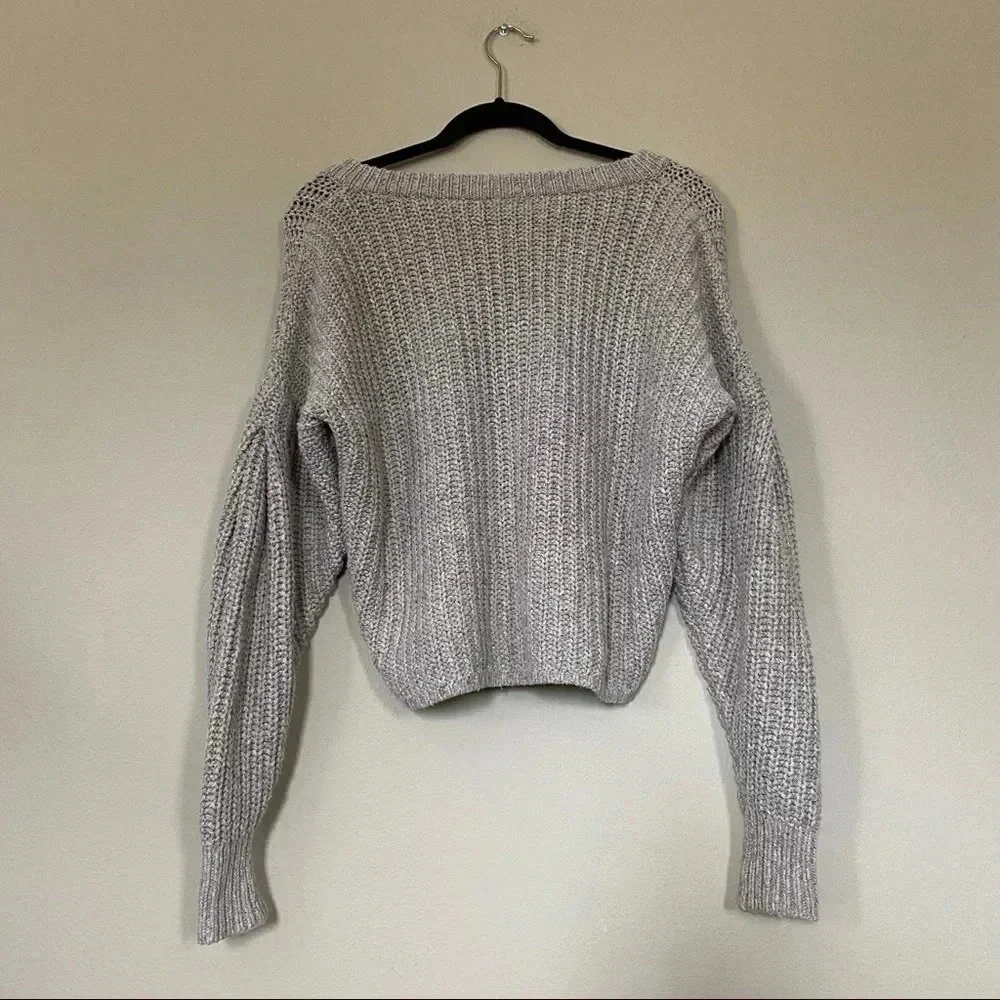 MADEWELL Pleat-Sleeve Pullover Sweater Size XS